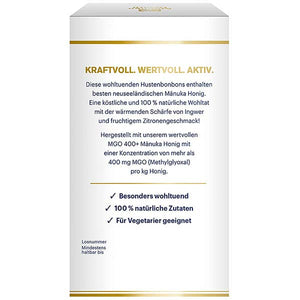 Produktbild Manuka Health Bonbon Ingwer 100g Rückseite