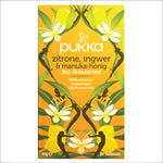Pukka Manuka Honig Zitrone Ingwer Tee Ansicht Vorderseite Verpackung