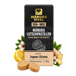 Produktbild front Manuka Vital Lutschpastillen Ingwer Zitrone