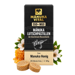 Manuka Vital Lutschpastillen Vorderseite Verpackung