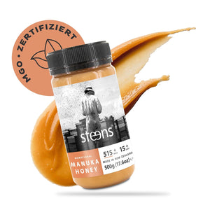 STEENS UMF 15+ MGO 515+, 500g Manuka Honig