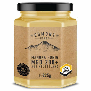Egmont Honey MGO 280+ 225g Glas Vorderseite