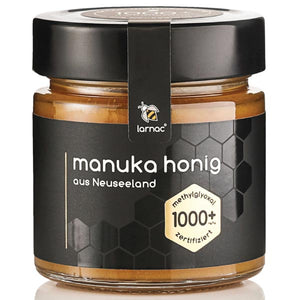 Larnac Manuka Honig MGO 1.000+ Glas Vorderseite
