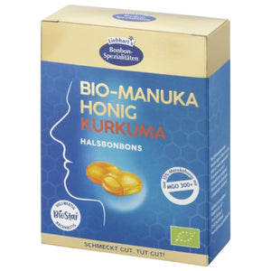 Liebharts Bio Manuka Honig Kurkuma Bonbon Vorderseite