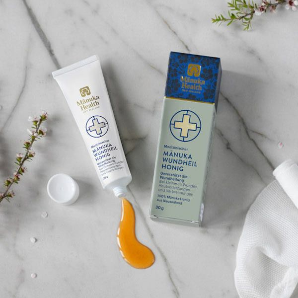 Manuka Wundheilhonig von Manuka Health offen