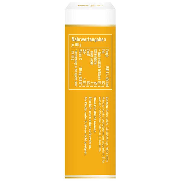 Manuka Honig Zitrone Bonbon Manuka Health Seitenansicht